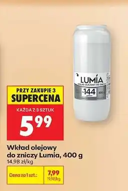 Biedronka Wkład olejowy do zniczy Lumia, 400 g oferta