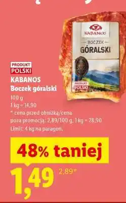 Lidl KABANOS Boczek góralski oferta