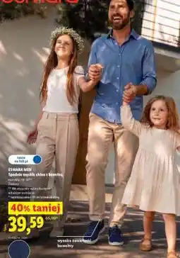 Lidl ESMARA MEN Spodnie męskie chino z bawełną oferta