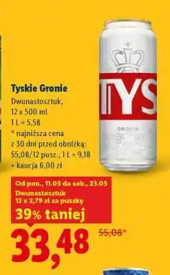 Lidl Tyskie Gromie oferta