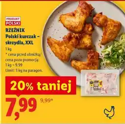 Lidl Rzeźnik Polski kurczak – skrzydła, XXL oferta