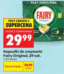 Biedronka Kapsułki do zmywarki Fairy Original oferta
