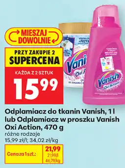Biedronka Odplamiacz do tkanin Vanish oferta