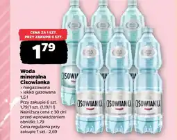 Netto Woda niegazowana Cisowianka oferta