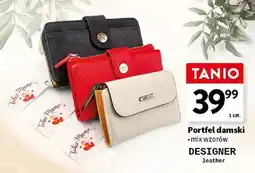 Intermarche Portfel damski DESIGNER leather oferta