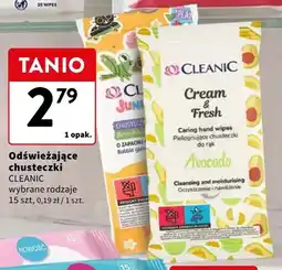 Intermarche Odświeżające chusteczki CLEANIC oferta