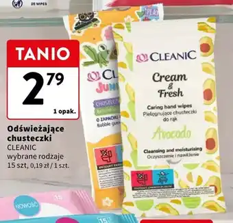 Odświeżające chusteczki CLEANIC
