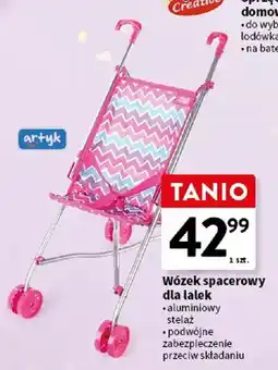 Intermarche Wózek spacerowy dla lalek artyk aluminiowy stelaż oferta
