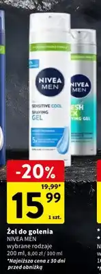 Intermarche Żel do golenia Nivea Men oferta