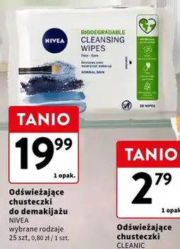 Intermarche Odświeżające chusteczki do demakijażu NIVEA oferta
