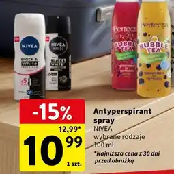 Intermarche Antyperspirant spray Nivea Black & White Invisible oferta