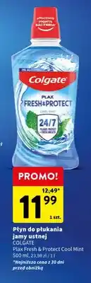 Intermarche Płyn do płukania jamy ustnej Colgate Plax Fresh & Protect Cool Mint oferta