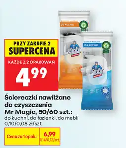 Biedronka Ściereczki nawilżane do czyszczenia Mr Magic oferta