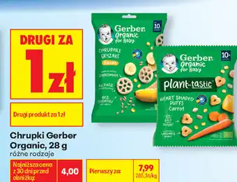 Biedronka Chrupki Gerber Organic oferta
