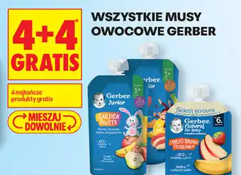 Biedronka Musy owocowe Gerber oferta