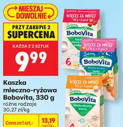 Biedronka Kaszka mleczno-ryżowa BoboVita oferta