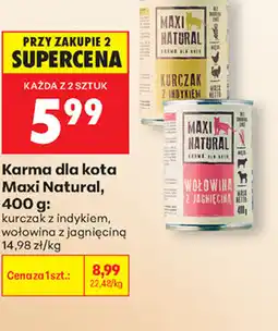 Biedronka Karma dla kota Maxi Natural oferta