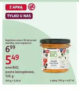 Rossmann Pasta kanapkowa enerBiO Tomate Feta Olive oferta