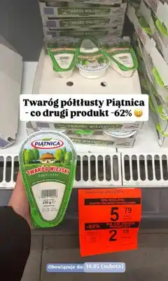 ALDI Twaróg wiejski półtłusty Piątnica oferta