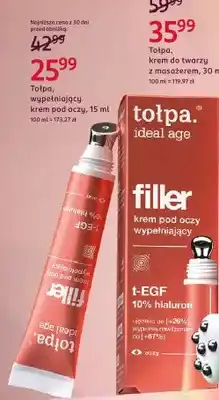 Rossmann Wypełniający krem pod oczy Tołpa ideal age filler oferta
