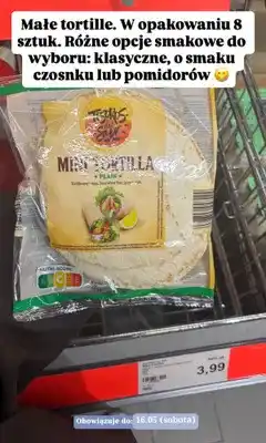 ALDI Mini tortilla klasyczna Tesoros del Sur 8 sztuk oferta