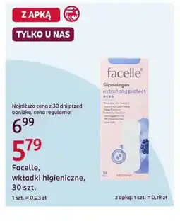 Rossmann Wkładki higieniczne Facelle oferta