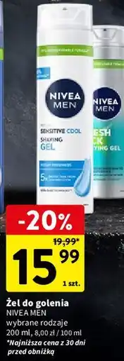 Intermarche Żel do golenia NIVEA MEN wybrane rodzaje oferta