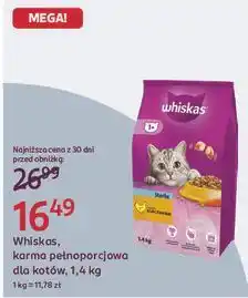 Rossmann Whiskas, karma pełnoporcjowa dla kotów oferta