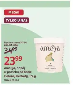 Rossmann Amo'ya, napój w proszku na bazie zielonej herbaty oferta