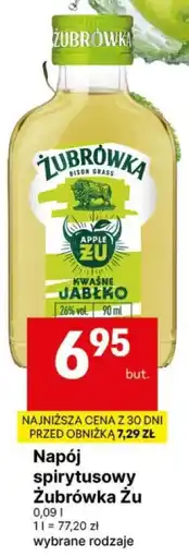 Delikatesy Centrum Napój spirytusowy Żubrówka Żu wybrane rodzaje oferta