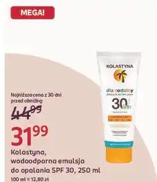 Rossmann Kolastyna, wodoodporna emulsja do opalania SPF 30 oferta