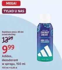 Rossmann Adidas, dezodorant w sprayu oferta