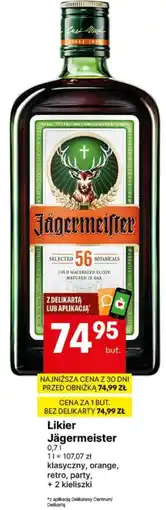 Delikatesy Centrum Likier Jägermeister oferta
