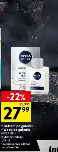 Intermarche Balsam po goleniu * Woda po goleniu NIVEA MEN wybrane rodzaje oferta