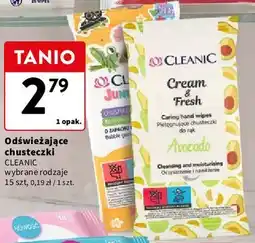 Intermarche Odświeżające chusteczki CLEANIC wybrane rodzaje oferta