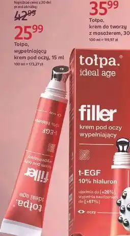 Rossmann Tołpa, wypełniający krem pod oczy oferta