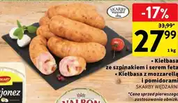 Intermarche Kiełbasa ze szpinakiem i serem feta SKARBY WĘDZARNI oferta