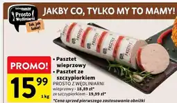 Intermarche Pasztet wieprzowy / ze szczypiorkiem PROSTO Z WĘDLINIARNI oferta