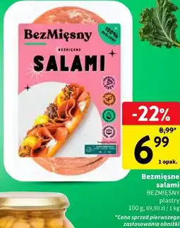 Intermarche Bezmięsne salami plastry oferta
