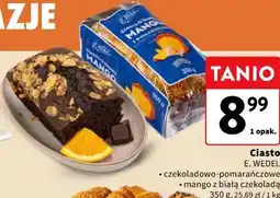Intermarche Ciasto czekoladowo-pomarańczowe / mango z białą czekoladą E. WEDEL oferta