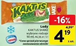 Intermarche Lody KAKTUS SHAKE wybrane rodzaje oferta