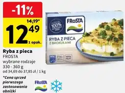 Intermarche Ryba z pieca FROSTA wybrane rodzaje oferta