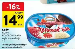 Intermarche Lody KORAL KOLOROWE LATO wybrane rodzaje oferta