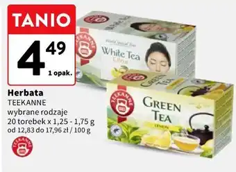 Intermarche Herbata TEEKANNE wybrane rodzaje oferta