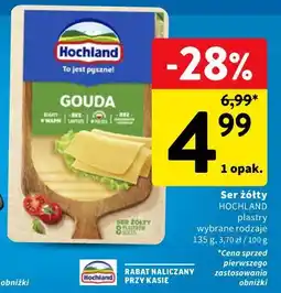 Intermarche Ser żółty HOCHLAND plastry oferta