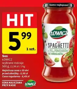 Intermarche Sos ŁOWICZ wybrane rodzaje oferta