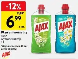 Intermarche Płyn uniwersalny AJAX wybrane rodzaje oferta