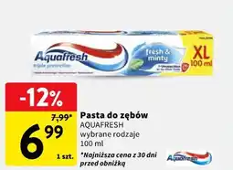 Intermarche Pasta do zębów AQUAFRESH oferta