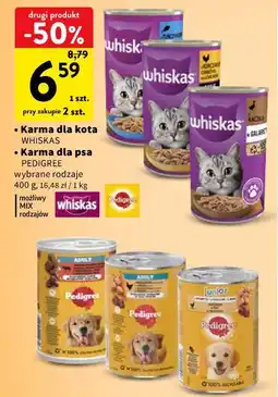 Intermarche Karma dla kota WHISKAS / Karma dla psa PEDIGREE oferta