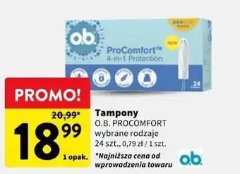 Intermarche Tampony O.B. PROCOMFORT oferta